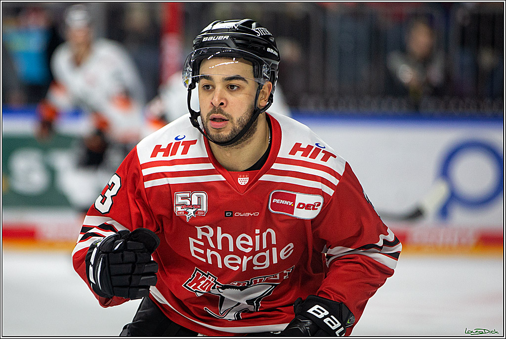 PENNY DEL; Koelner Haie- Loewen Frankfurt; Koeln, 01.12.2022